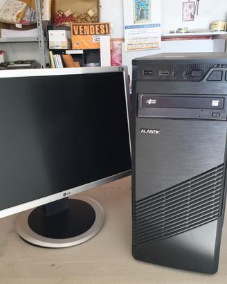 PC Desktop ASUS Fisso + Monitor LG 20 pollici