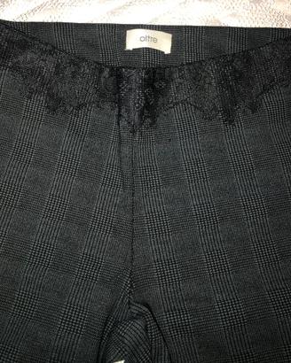 Pantaloni skinny Oltre fantasia pied de poule tg40