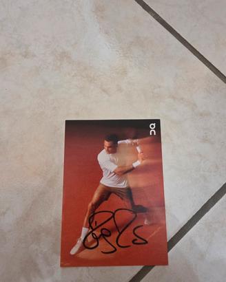 Cartolina autografata Federer 