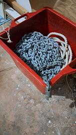 Catena calibrata per verricelli  e cima impiombata