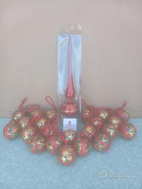 lotto di 22 palline di natale vintage
