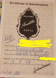 Pelliccia  visone biondo Annbabella Pavia. Allega