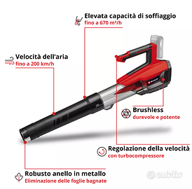 Einhell Soffiatore Professional GP-LB 18/200 Li E
