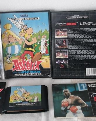 Megadrive Asterix + Boxing Sega Mega Drive MD