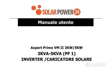 Inverter Solar Power 3 KW 24Volt