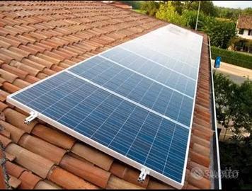 kit fissaggio per 4 pannelli fotovoltaici 