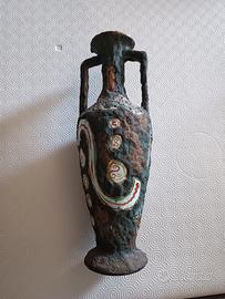 Vaso effetto lava vulcanica vintage