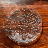 Piatto portata in vetro