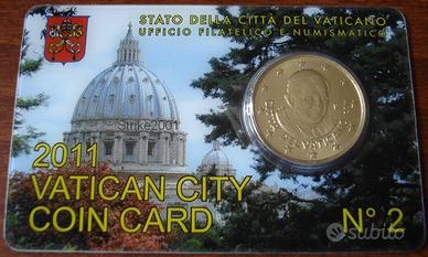 VATICANO 2011 COIN CARD  50 cent.  n°2 -