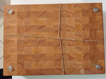 Ceppo da macellaio e da cucina in legno massello