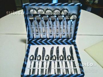 2 Servizi di posate nuovi ( 24 pezzi - 42 pezzi )