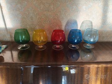 set bicchieri cognac /brandy + caraffa