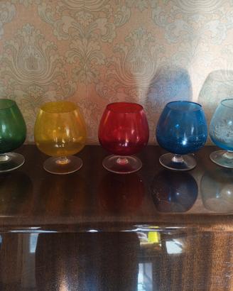 set bicchieri cognac /brandy + caraffa
