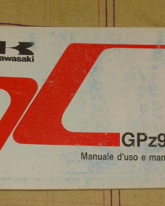 LIBRETTO USO E MANUTENZIONE KAWASAKI GPZ900R