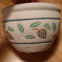 vaso portavaso ceramica effetto sabbiato ruvido 