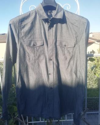 Camicia grigio scuro come nuova