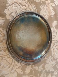 Vassoio rotondo argento