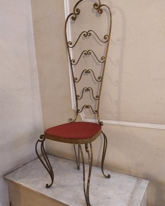 sedia Chiavari in ferro battuto 