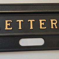 Fessura placca per lettere in ghisa