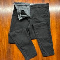 Pantaloni neri chino slim uomo