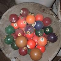palle da bigliardo vintage 