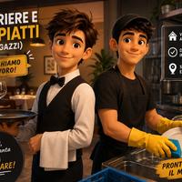 un Cameriere e un Lavapiatti (2 ragazzi) ♡◇♤