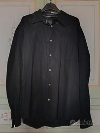 Camicia da uomo nera Marlboro Classics