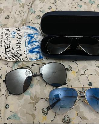 Occhiali da sole aviator : 3 pz
