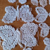 Farfalle vintage all'uncinetto 8 /V. num 426