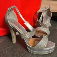 Sandali tacco alto argento