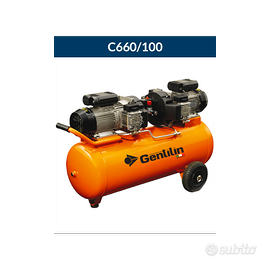 Compressore aria a secco gentilin c660/100