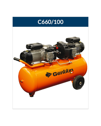 Compressore aria a secco gentilin c660/100