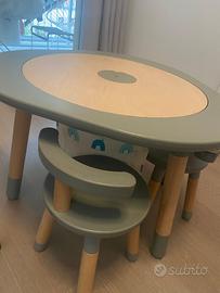 Stokke MuTable verde salvia + 2 sedie + accessori