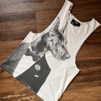 Canottiera Domrebel bianca, taglia M