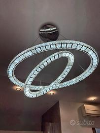 Lampadario Led ad anelli