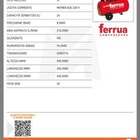 Compressore 24L lubrificato
