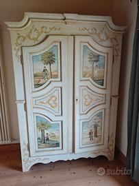 Armadio decorato a due porte "Quattro Stagioni"