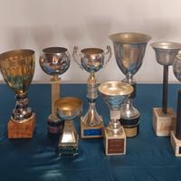 Lotto coppe trofei vintage sportivi anni 70 80 var