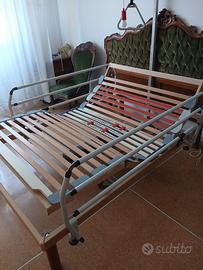 Rete di legno elettrica piu' materasso e sponde