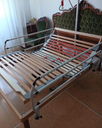 Rete di legno elettrica piu' materasso e sponde