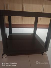Tavolino soggiorno con ruote 