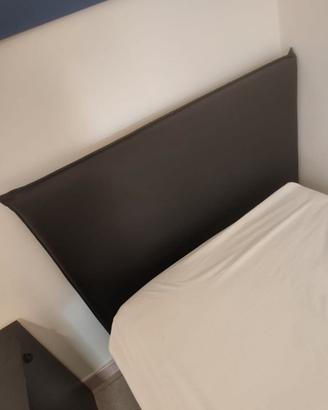 Letto singolo con contenitore e materasso – Ottime