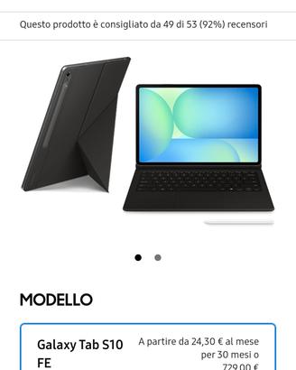 Samsung Galaxy tab s10 FE 5g+book cover 