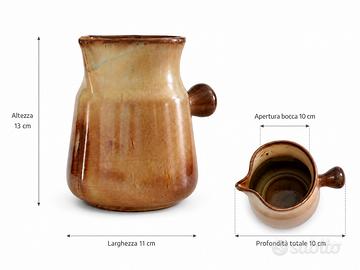 Brocca vintage in ceramica smaltata
