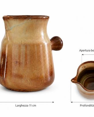 Brocca vintage in ceramica smaltata
