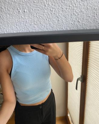 top blu chiaro estivo nolto moderno e comodo
