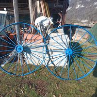 Ruote carro in ferro 