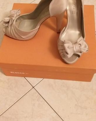 Decollete con plateau satinato taglia 37 Dive&Co