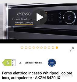 Forno incasso whirlpool