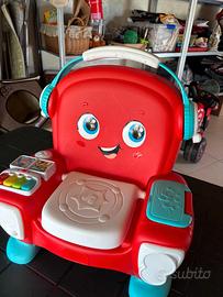 Poltroncina interattiva Baby Clementoni rossa